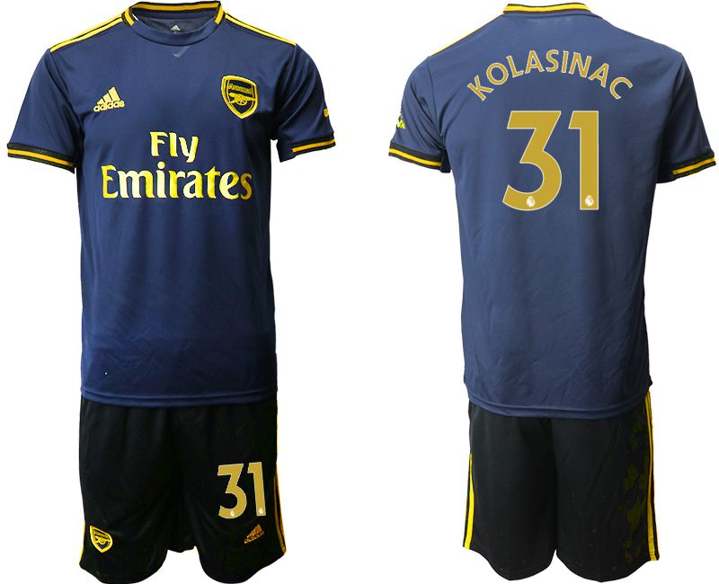 Men 2019-2020 club Arsenal away #31 blue Soccer Jerseys->arsenal jersey->Soccer Club Jersey